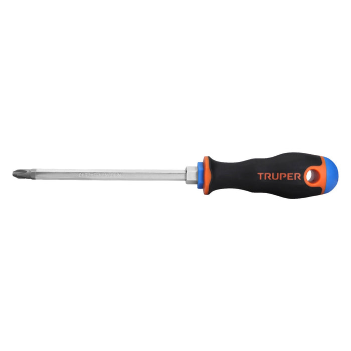 Desarmador de cruz 5/16' x 6' mango Comfort Grip, TRUPER
