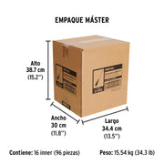 Desarmador de cruz 5/16' x 6' mango Comfort Grip, PRETUL