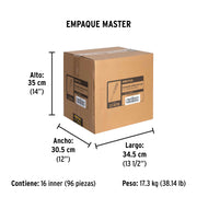 Desarmador de cruz 5/16 x 6' mango de PVC, PRETUL