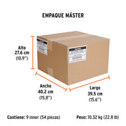 Desarmador de cruz 5/16' x 6' mango de acetato, TRUPER