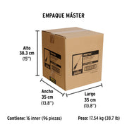Desarmador de cruz 5/16' x 8' mango Comfort Grip, PRETUL