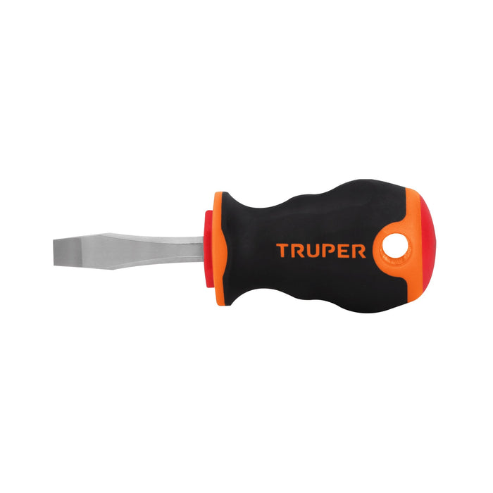 Desarmador plano 1/4' x 1-1/2' mango Comfort Grip, TRUPER