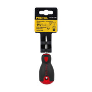 Desarmador plano 1/4' x 1-1/2'mango Comfort Grip, PRETUL