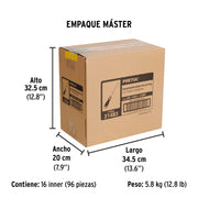 Desarmador plano 1/4' x 1-1/2'mango Comfort Grip, PRETUL