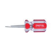 Desarmador plano 1/4 x 1-1/2' mango de PVC, PRETUL