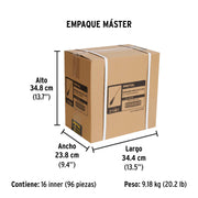 Desarmador plano 1/4' x 4'mango Comfort Grip, PRETUL