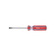 Desarmador plano 1/4 x 4' mango de PVC, PRETUL