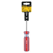 Desarmador plano 1/4 x 4' mango de PVC, PRETUL