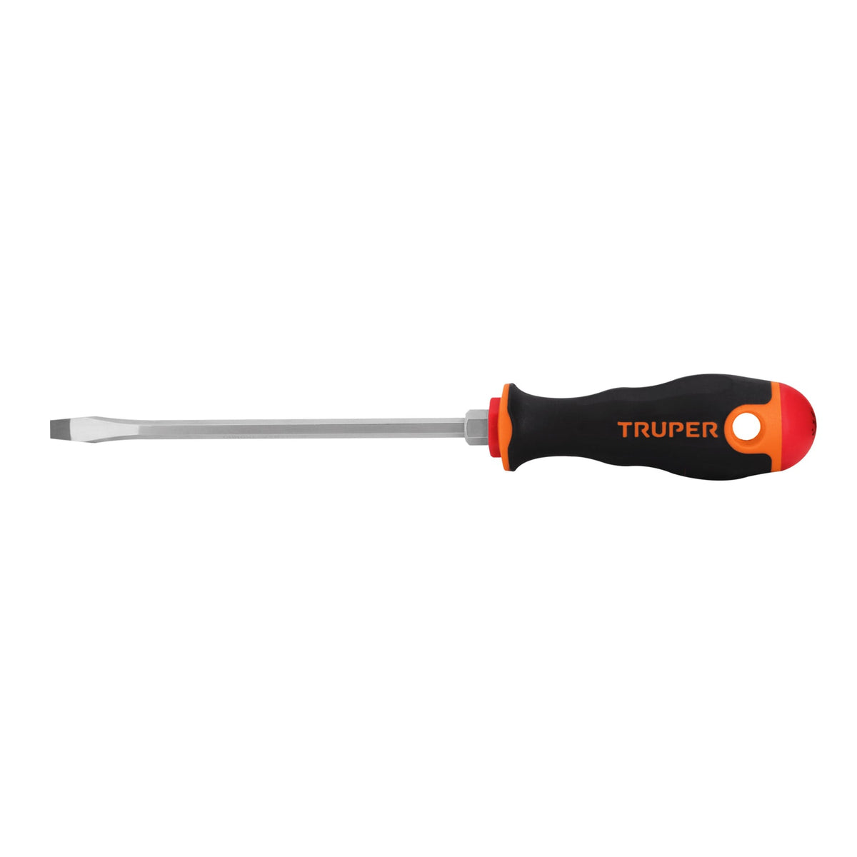 Desarmador plano 1/4' x 6' mango Comfort Grip, TRUPER