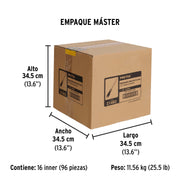 Desarmador plano 1/4' x 8'mango Comfort Grip, PRETUL