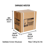 Desarmador plano 3/16 x 4' mango Comfort Grip, PRETUL