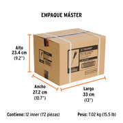 Desarmador plano 3/16' x 4' mango Comfort Grip, TRUPER