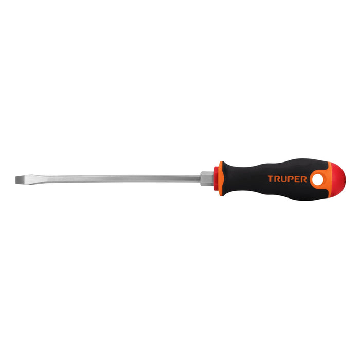 Desarmador plano 3/16' x 6' mango Comfort Grip, TRUPER