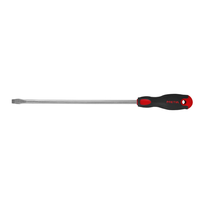 Desarmador plano 3/8' x 12' mango Comfort Grip, PRETUL