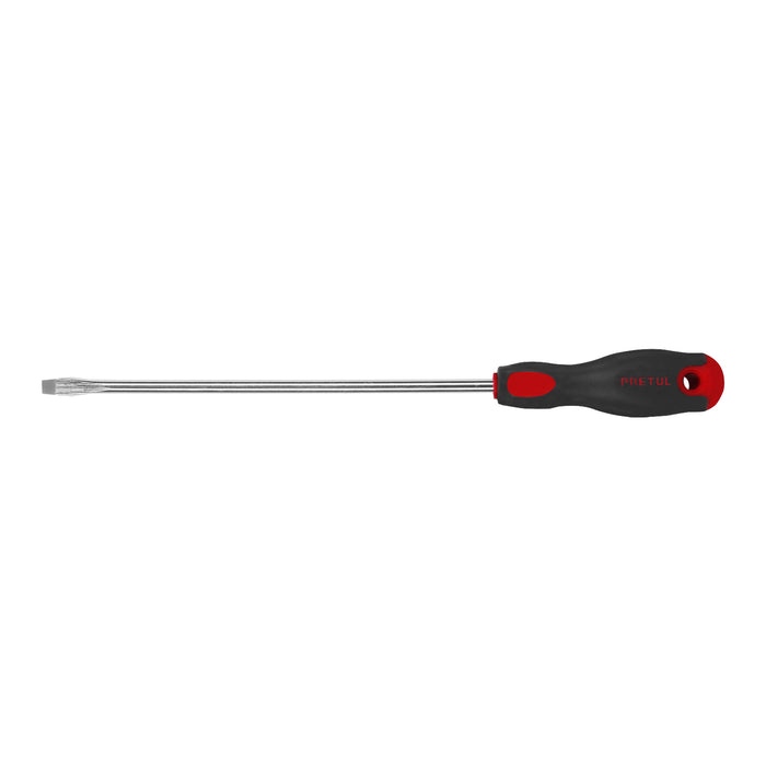 Desarmador plano 5/16' x 10' mango Comfort Grip, PRETUL