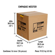 Desarmador plano 5/16' x 10' mango Comfort Grip, PRETUL