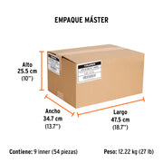 Desarmador plano 5/16' x 10' mango de acetato, TRUPER