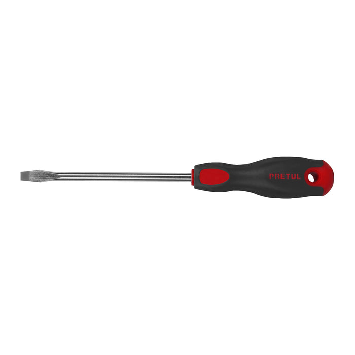 Desarmador plano 5/16' x 6' mango Comfort Grip, PRETUL
