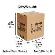 Desarmador plano 5/16' x 6' mango Comfort Grip, PRETUL