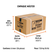 Desarmador plano 5/16' x 6' mango Comfort Grip, TRUPER