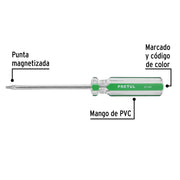 Desarmador punta Torx T 20 mango de PVC, PRETUL