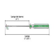 Desarmador punta Torx T 25 mango de PVC, PRETUL