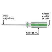 Desarmador punta Torx T 27 mango de PVC, PRETUL