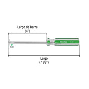 Desarmador punta Torx T 30 mango de PVC, PRETUL