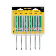 Juego de 6 desarmadores Torx mango de PVC, PRETUL
