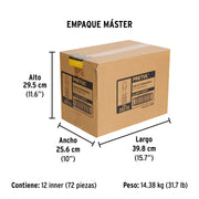 Dúo de desarmadores 1/4 x 4' mango de PVC, PRETUL