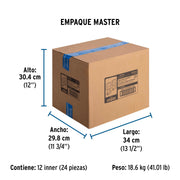 Juego llaves empotrar roscables, maneral metálico, BASIC