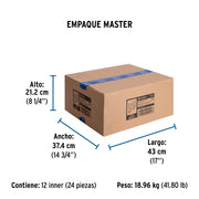 Juego llaves empotrar roscables, maneral metálico, FOSET