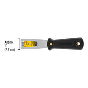 Espátula flexible 1' con mango de plástico, PRETUL