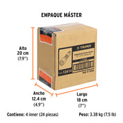 Extensión para matraca, cuadro 1/2', largo 2-1/2', TRUPER