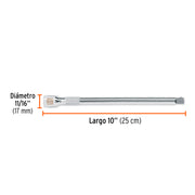 Extensión para matraca, cuadro 1/2', largo 10', TRUPER