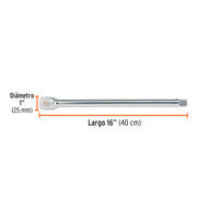 Extensión para matraca, cuadro 3/4', largo 16', TRUPER