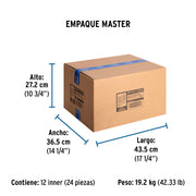 Juego llaves empotrar soldables, maneral acrílico, FOSET