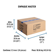 Juego llaves empotrar soldables, maneral metálico, FOSET