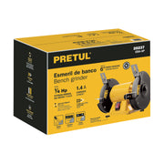 Esmeril de banco de 6' de 1/4 HP (185 W), PRETUL