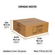 Escuadra 12' para carpintero con mango 100% de aluminio