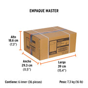 Escuadra 6' para carpintero con mango 100% de aluminio