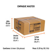 Escuadra 8' para carpintero con mango 100% de aluminio