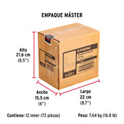 Bolsa c/24 escuadras planas cantoneras 1' x 1', FIERO