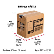 Bolsa c/24 escuadras planas cantoneras 2' x 2', FIERO