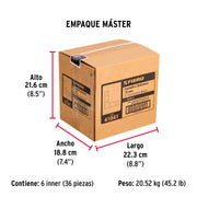 Bolsa c/24 escuadras planas cantoneras 3' x 3', FIERO