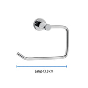 Portarrollo metálico acabado cromo, FOSET ELEMENT