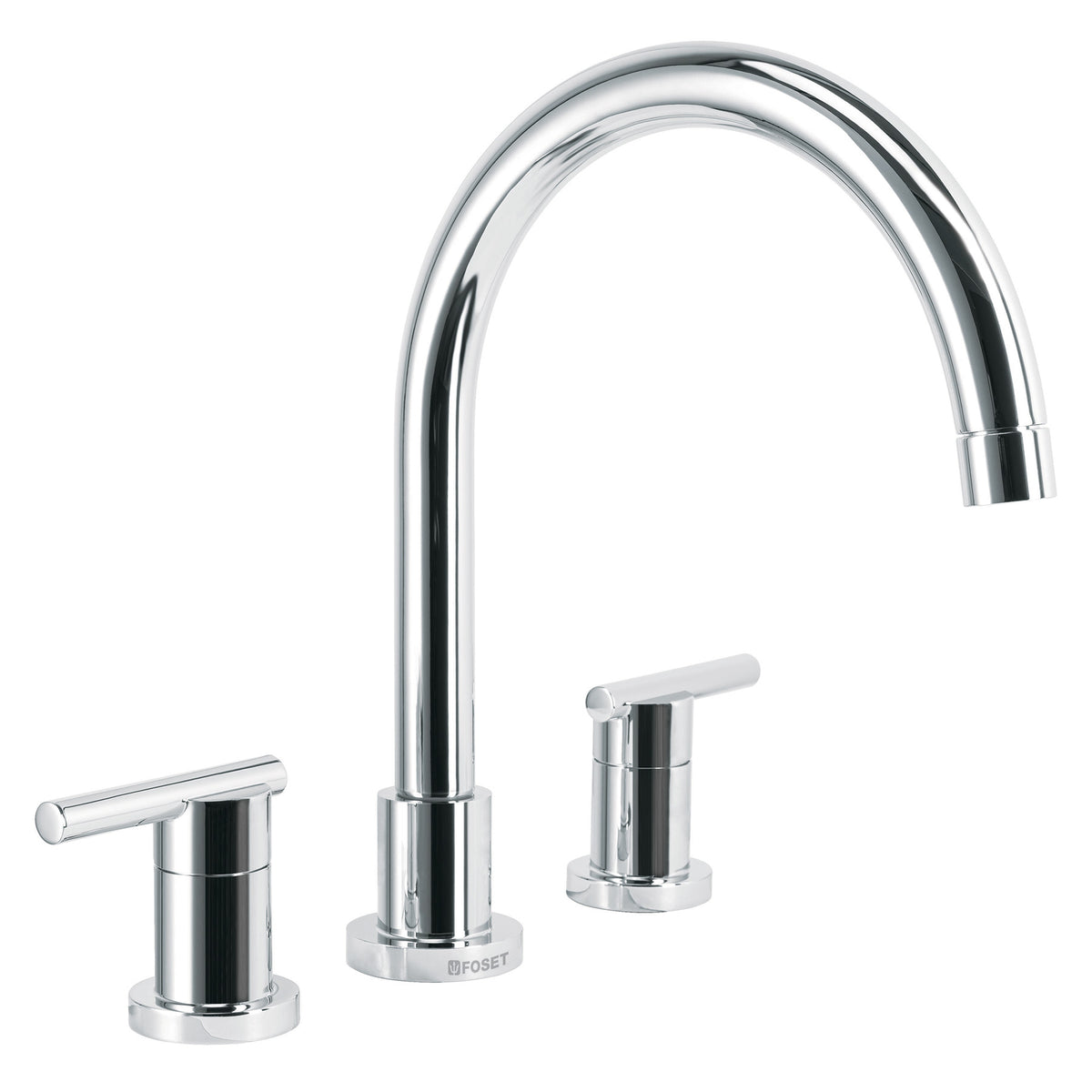 Mezcladora cromo cuello alto para fregadero, FOSET ELEMENT