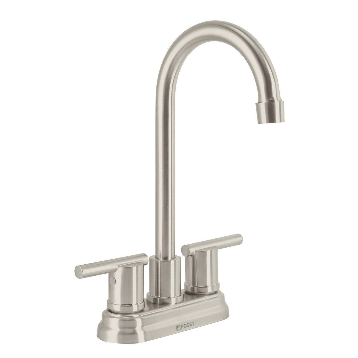 Mezcladora satín 4' para lavabo cuello tipo bar, ELEMENT