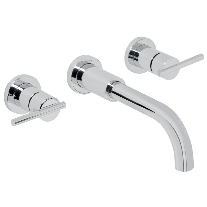 Mezcladora cromo de pared para lavabo, FOSET ELEMENT
