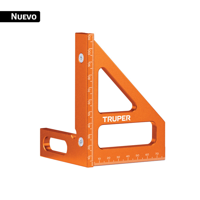 Escuadra multiángulos 4' de aluminio para carpintero, TRUPER